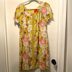 NWOT ModCloth Flower Child Shift Dress (XL)